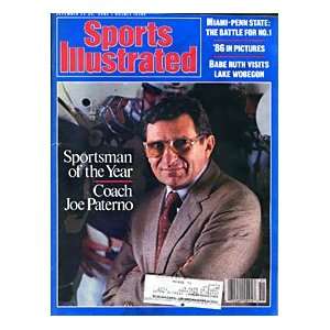  Joe Paterno Unsigned Sports Illustrated Magazine 