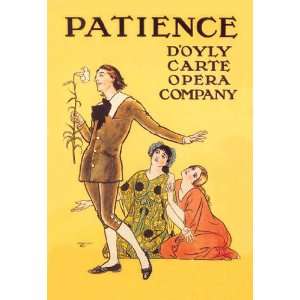  Patience: DOyly Carte Opera Company 12x18 Giclee on 