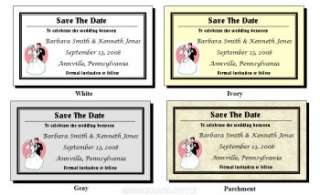 50 Personalized Wedding Save The Date Announcement Card  