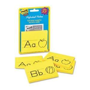  Post it 562AN35   Super Sticky Alphabet Notes, Lined, 3 x 