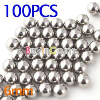 100PCS 6.5mm Durable Stainless Steel Balls For Bike Bearing Slingshot 