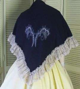 s48 Victorian Lolita Pirate Steampunk Civil Shawl  