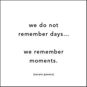   Remember Days  Cesare Pavese Black and White Magnet