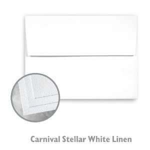  Carnival Linen Stellar White Envelope   250/Box Office 