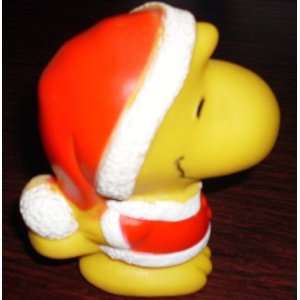  Snoopy Best Friend Woodstock Santa Claus Squeeze Toy: Toys & Games