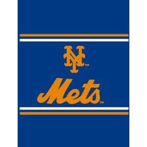 MLB New York Mets Classic Design Afghan / Blanket:  Sports 