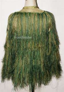 CAMOUFLAGE NET GHILLIE SUIT WITH RIFLE WRAP WOODLANDS CAMO 31716 