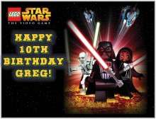 Star Wars Lego #2 Edible CAKE Icing Image topper frosting birthday 