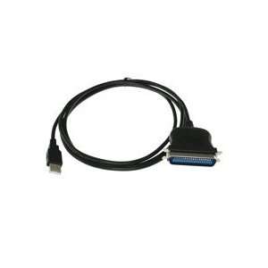 5ft Black USB to Parallel Port Adapter Cable:  Industrial 