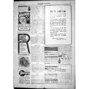   American 1904 Advertisement Typewriter Louis Fair Winton Elgin Watch