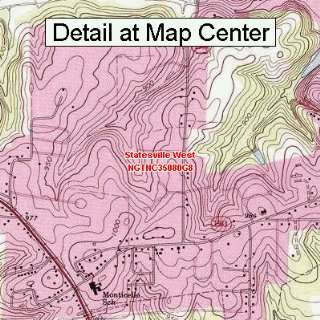 USGS Topographic Quadrangle Map   Statesville West, North Carolina 