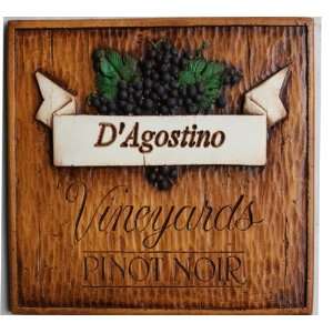  Vineyard personalized wall plaque: Home & Kitchen