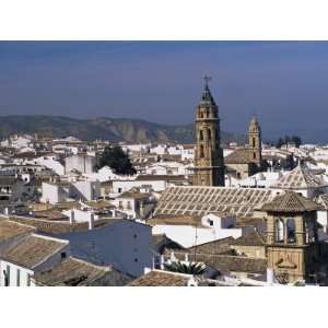 View of City from Castle Walls, Antequera, Andalucia, Spain Premium 