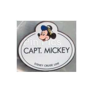  Capt Mickey Dcl Cast Member Cm Nametag Le Pin Wdw Pins 