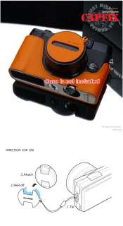 Leather Lens Cap Keeper Holder For Fuji X10 Gariz Line cover Keeping 