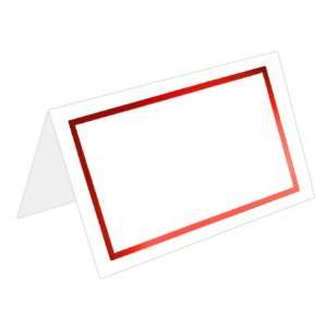  A4 Printable Response   Foil Frame Folder Bulk   White Red 