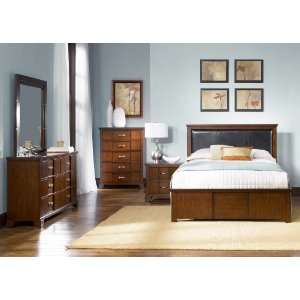  Reflections Queen Panel Bed Set: Home & Kitchen