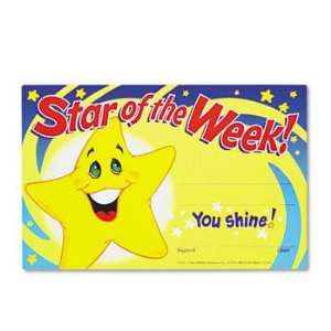  Recognition Awards, Star of the Week, 8 1/2w x 5 1/2h, 30 