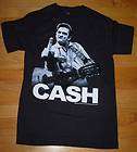 JOHNNY CASH Black Shirt MIDDLE FINGER man in many sizes