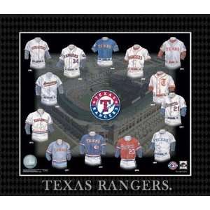 ASC, INC. EUBBTEXF Evolution Of The Team Uniform Frame  MLB  Texas 