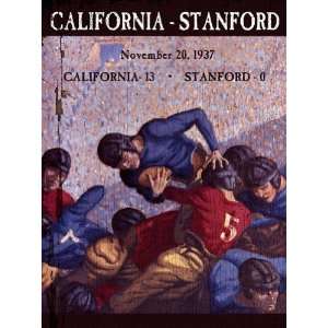  California Bears   vs. Stanford   18x24 Plank Wood Sign 