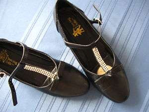 Dancing Dolls black 1 in heel square dance shoes 7 N  