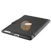 Carbon Fiber Stripe Leather Case Stand+LCD Screen Protector For iPad 2 