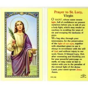  St. Lucy Virgin Holy Card (800 298) (E24 479): Home 