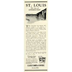  1925 Ad St. Louis Missouri Chamber Commerce Terminal 
