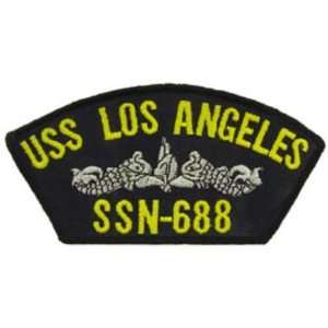  USS Los Angeles SSN 688 Patch Blue & Yellow 2 1/4 x 4 
