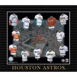  Houston Astros Evolution of the Team Uniform Frame Sports 