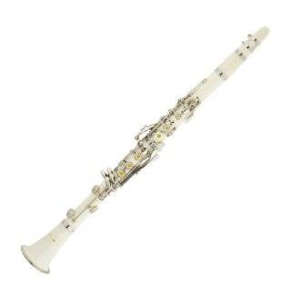 Cecilio White Bb Clarinet w/ Hard Shell Carrying Case and Accessories