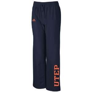   UTEP Miners Ladies Navy Blue Word Plus Fleece Pants: Sports & Outdoors