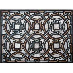    Chained Geometric Pattern Design Marble Mosaic: Home Improvement