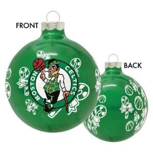  NBA Boston Celtics Traditional Glass Christmas Ornament 