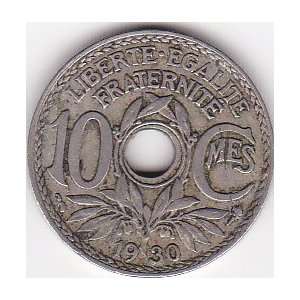  1930 France 10 Centimes Coin: Everything Else