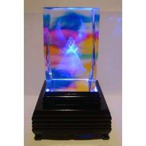  Angel Laser Etched 3D Crystals. Size 2x2x3 Everything 