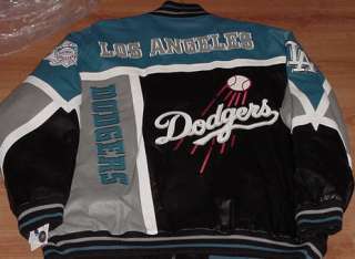 LOS ANGELES DODGERS LEATHER JACKET 2XL SPECIALTY  