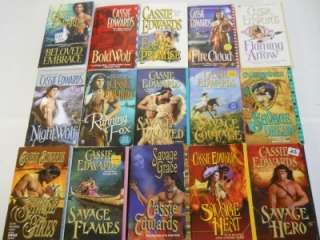 Nice Lot of 40 Cassie Edwards Historical Romance Paperback Books 