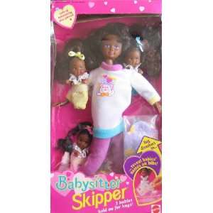  Barbie Babysitter Skipper Doll AA w 3 Babies (1994): Toys 