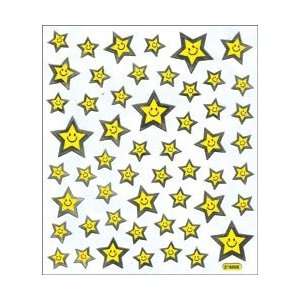  Tattoo King Multi Colored Stickers Happy Face Stars; 6 