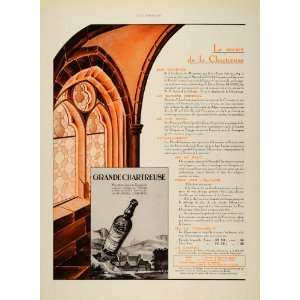  1934 French Ad Grande Chartreuse Liqueur Chartreux 