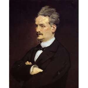   name Portrait of M Henri Rochefort, By Manet Edouard