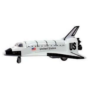  8 Inch Die Cast & Plastic Space Shuttle Pullback Toy Toys 