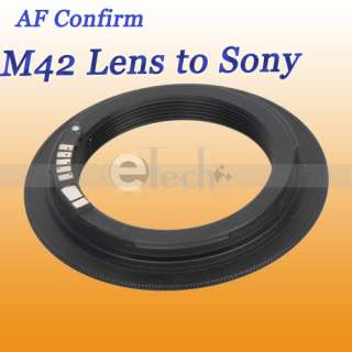 M42 Lens to Minolta SONY Alpha Mount Adapter with chip  