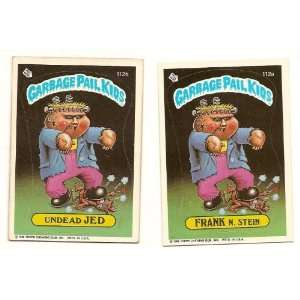   GARBAGE PAIL KIDS Cards 3rd SERIES 112 a & b Frank N. Stein Undead Jed