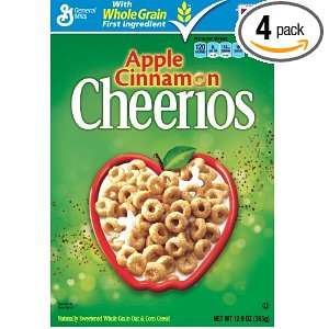 Cheerios Cereal, Apple Cinnamon, 12.9  Ounce (Pack of 4):  