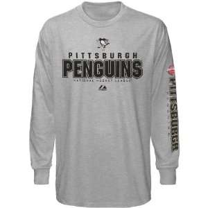 Majestic Pittsburgh Penguins Youth Hockey Practice Long Sleeve T Shirt 