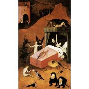  FRAMED oil paintings   Hieronymus Bosch   24 x 40 inches 