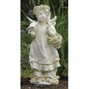  18 Angel Cherub With Dove And Flowers Wiggly Wings Garden 